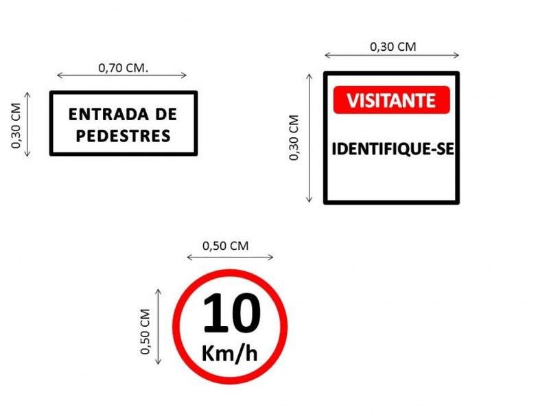 Placas de Sinalização de Segurança para Condomínio Porto Feliz - Placa de Sinalização de Segurança